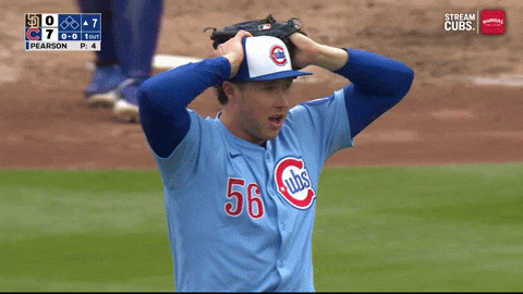 Shocked Chicago Cubs GIF by MLB