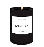 FVITH black la candle candles Sticker