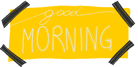 Morning Note Sticker by WIE AM SCHNUERCHEN