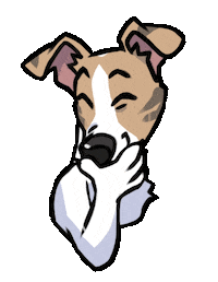Dog Giggle Sticker