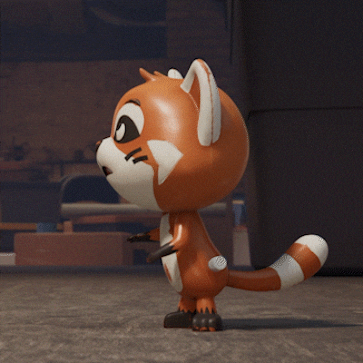 Mad Red Panda GIF by TheTinies