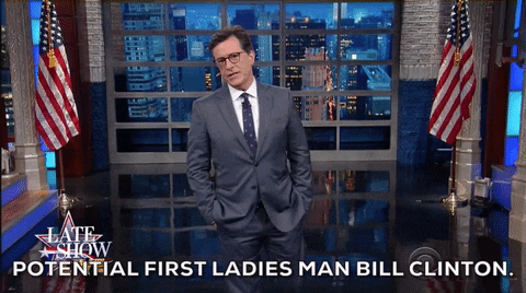 im with her hillary clinton GIF by The Late Show With Stephen Colbert