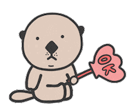 ddingstory jojo sea otter shellfish ddingstory Sticker