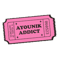 Addict Sticker by Ayounik by Damia Frangie