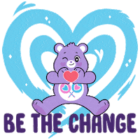 Girls Bethechange Sticker by Care Bear Stare!