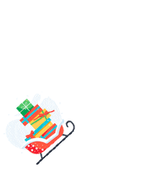 Christmas Sled Sticker