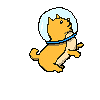 To The Moon Dog Sticker