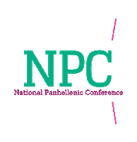 the sorority life npc Sticker by National Panhellenic Conference