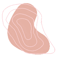 anandaskin pink abstract lines pattern Sticker