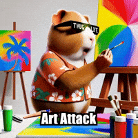 Art Attack GIF by Guinea Gambino
