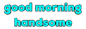 Good Morning Handsome Sticker by Alissandra
