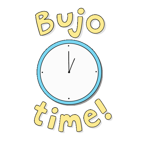 Snail_Scribbles time clock journal bujo Sticker