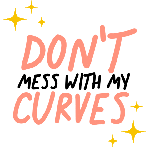 Squeem self love curves squeem dont mess with my curves Sticker