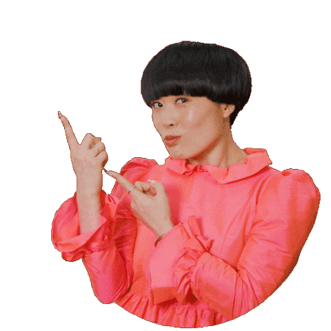 Click This Way Sticker by Atsuko Okatsuka