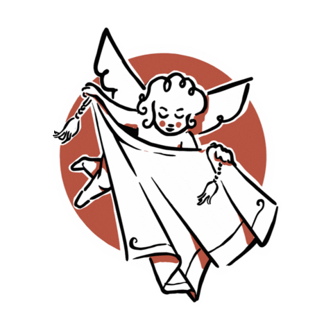 Illustration Angel Sticker by Provincia di Monza e della Brianza