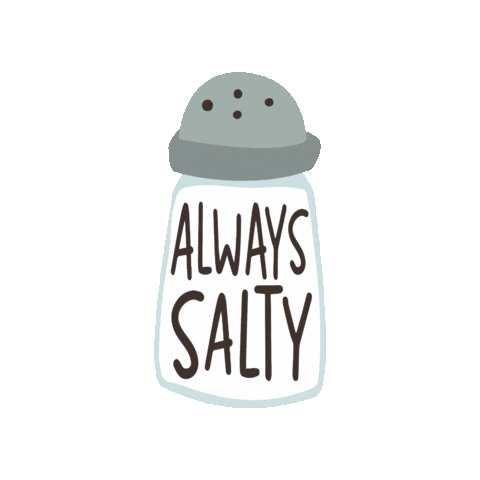 dear_chronic_pain salt salty chronic illness chronic pain Sticker