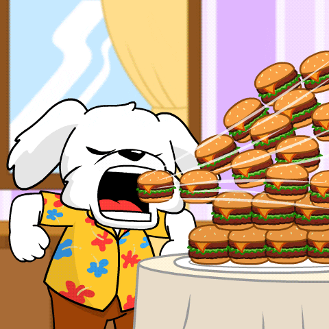 Hungry Burger GIF by BoDoggos
