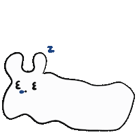 Sleepy Illustration Sticker