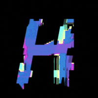 Glitch Alphabet GIF