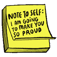 Proud Sticky Notes Sticker
