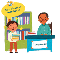 Membaca Sticker by Bookabook.id