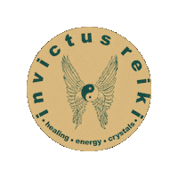 invictusreiki energy meditation therapy healing Sticker