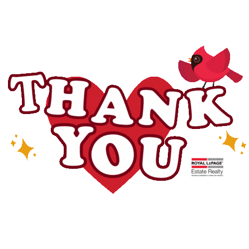 Thank You So Much Sticker by Royal LePage Estate Realty