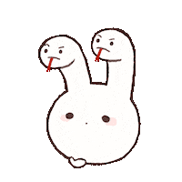 chimera_abyss meme kawaii thinking rabbit Sticker