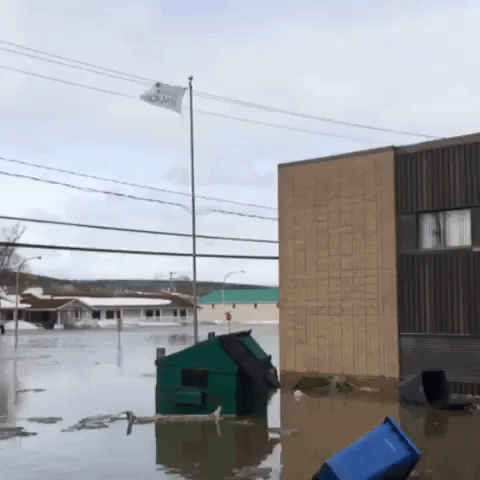 Quebec Town Flooded After Ice Jam Gives Way