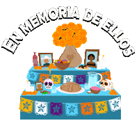 Day Of The Dead Altar Sticker by GIPHY Studios 2023