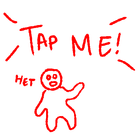 Tap Me Sticker