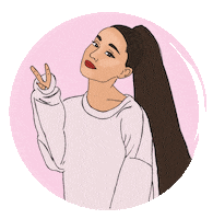 ariana grande peace Sticker by Kaart Blanche