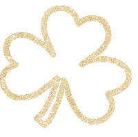St Patricks Day Gold Sticker