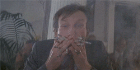 cats eye smoking GIF