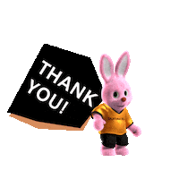 thanks thank you Sticker by Duracell Bunny