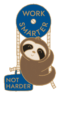 Sloth Summit Sticker by APSphysics
