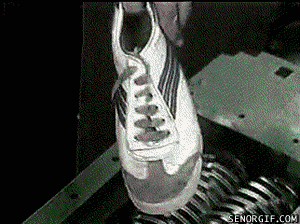 shoes destruction GIF by Cheezburger