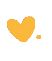 SupergaSingapore love heart heartbeat yellow heart Sticker