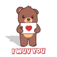 I Wuv You Teddy Bear GIF by BEARISH