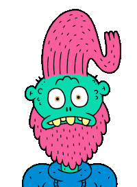 Scared Oh No Sticker by Augenblick Studios