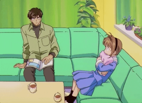 madokamadokamadoka giphygifgrabber kinomoto touya is a meanie GIF