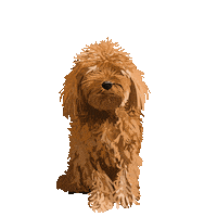 Puppy Love Hearts Sticker