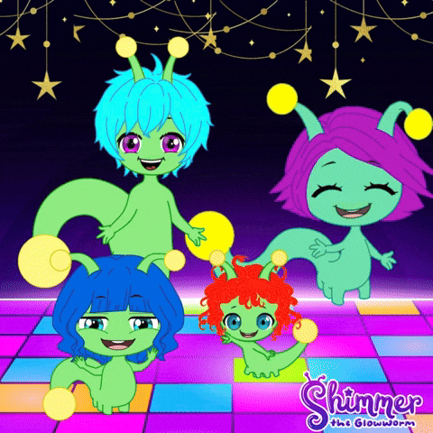 Happy Birthday Dancing GIF by ShimmertheGlowworm