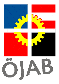oejab_at logo blue white red Sticker