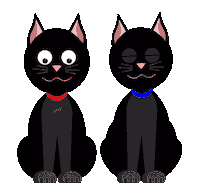 Happy Black Cats Sticker by BlackCatVideo