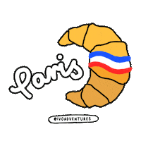 ivoadventures travel paris france trip Sticker
