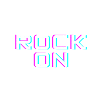 Rock On Sticker by NeliMusic