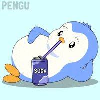 Water Drinking GIF by Pudgy Penguins