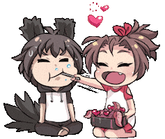 Couple Eating Sticker by Jin
