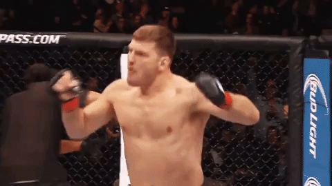 excited ufc 211 GIF
